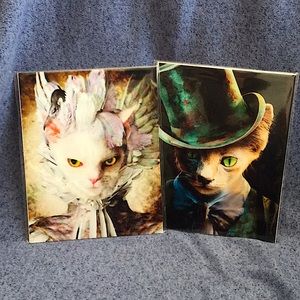 Two cat poster